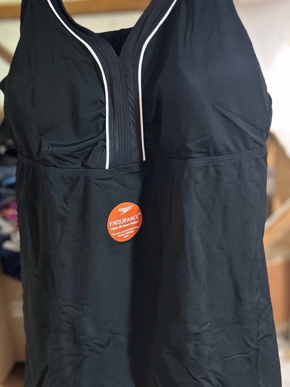 NEW Speedo Endurance+ Swim Dress V-Neck Size 24 Chlorine Resistant